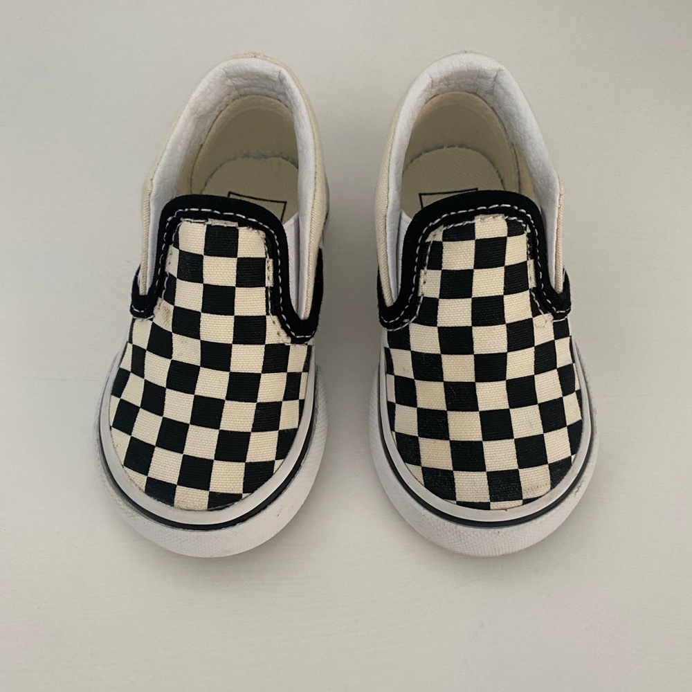 Toddler checkered Vans